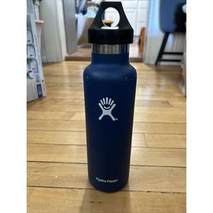 Hydro Flask Standard Mouth Bottle 21 Oz Dark Blue With Cap